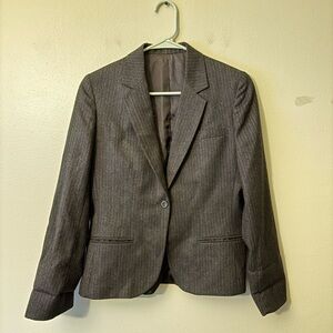 Liemandt’s Gray Pinstripe Blazer, Size 8 Women’s